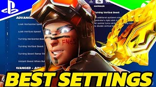 NEW BEST Chapter 5 Season 3 Controller Fortnite AIMBOT  FAST EDITS Settings PS5XBOX PC [upl. by Salvucci790]