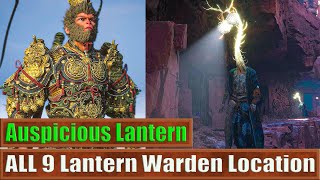 Chapter 3 ALL 9 Lantern Warden Location Reward Auspicious Lantern Black Myth Wukong [upl. by Odnalro557]