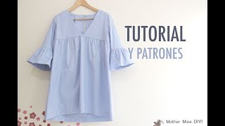 Costura Vestido para mujer patrones gratis [upl. by Trina427]