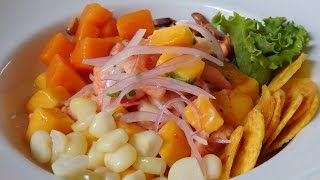 Eating Ceviche in Lima Peru [upl. by Ynaffit]