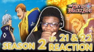 Anime Reactor REACTS to ESCANOR VS ESTAROSSA Seven Deadly Sins Season 2 Episode 21 amp 22 REACTION [upl. by Wilser]