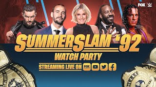 SummerSlam 1992 Watch Party with CM Punk Bret Hart Booker T Finn Balor amp Renee Young  WWE ON FOX [upl. by Renruojos]