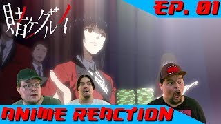 GAMBLING PROBLEMS THE ANIME  Anime Reaction Kakegurui Ep 01 [upl. by Idalina]