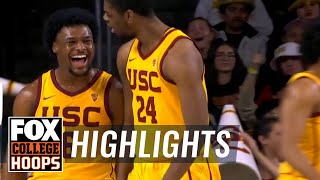 Bronny James Highlights in USC’s win over Utah  CBB on FOX [upl. by Lokkin]