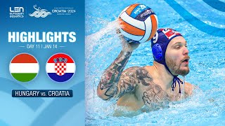 Hungary vs Croatia Highlights  Semi Finals  European Water Polo Championships 2024 [upl. by Sulihpoeht]