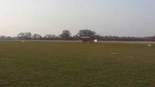 de Havilland tiger moth GACDC landing at Headcorn Aerodrome [upl. by Elledoj]