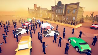 250x POLICE vs BANK ROBBERS  Totally Accurate Battle Simulator TABS [upl. by Naret399]