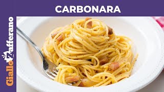 CARBONARA PERFETTA la ricetta di GialloZafferano [upl. by Netsrik]