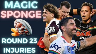 The Magic Sponge Podcast  Round 23 NRL injuries  Shaun Johnson love fest [upl. by Andrew]