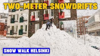 Snow Walk in Jätkäsaari Helsinki 🇫🇮 4K Walk in Finland [upl. by Korns275]