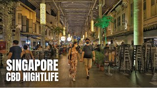 Singapore City Nightlife in the Central Business District 8K HDR [upl. by Neyud]