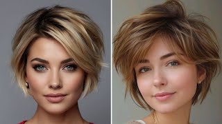 pinterest short hairstyles For Women Over 50 short shag Haircuts [upl. by Isnam289]