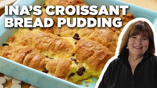 Ina Gartens Croissant Bread Pudding  Barefoot Contessa  Food Network [upl. by Alidia]