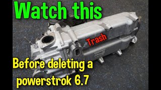 Powerstroke 67 egr and dpf delete [upl. by Ardnosak]