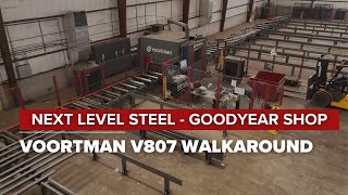 Next Level Steels Goodyear Shop Newly installed Voortman V807 in Action  JPS International Inc [upl. by Enaelem309]