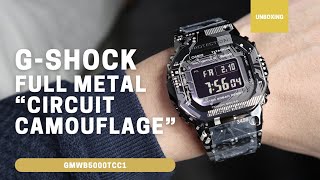 Unboxing GShock Full Metal “Circuit Camouflage” GMWB5000TCC GMWB5000TCC1 [upl. by Kihtrak]