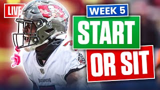 Fantasy Football Week 5 Start or Sit Lineup Advice 2024 [upl. by Lenahc299]