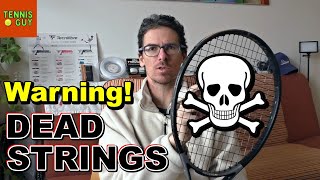 🎾 How To Spot When Tennis Strings Are Dead 💀 amp You Should Restring Your Racket 👀 [upl. by Anillek484]