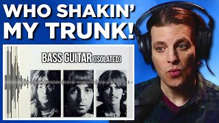 American Reacts to The Mystery Bass of quotWhile My Guitar Gently Weepsquot [upl. by Ynnel]