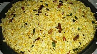 Mandaki Chivda  How To Make Dry Mandakki Chivda Recipe In Kannada Puffed Rice Chat Churmuri chat [upl. by Einhapets411]