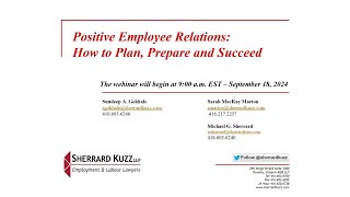 Positive Employee Relations  How to Plan Prepare and Succeed [upl. by Reizarf]