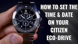 How to Set Your Citizen EcoDrive [upl. by Arrais]