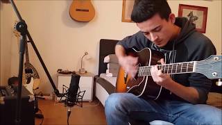 Rob Scallon  Doublesided Guitar Jam on a normal guitar  CoverRearrangement [upl. by Nosliw]