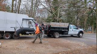 Leaf Vacuum Truck Oddly Satisfying [upl. by Marillin]