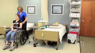 CNA Skill Pivot Transfer from Wheelchair to Bed Using a Gait Belt [upl. by Itram]