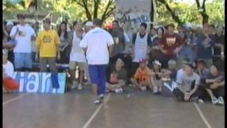 BBOY PARK 2000 22 Ken Swift VS Japanese BBoy [upl. by Rashida]