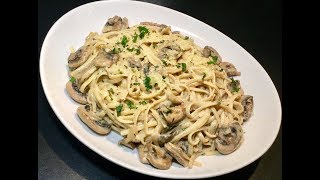 LES LINGUINE À LA CRÈME ET AUX CHAMPIGNONS [upl. by Philipson]