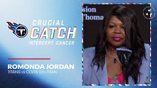 12th Titan Romonda Jordan  Crucial Catch Media Availability [upl. by Dunham]