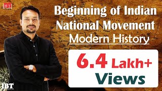 Modern History  Beginning of Indian National Movement By Dr Deepak Yadav [upl. by Menashem]