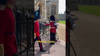 THE GUARDS AT WINDSOR CASTLE IN ACTION 💂🏻🇬🇧 [upl. by Anpas]