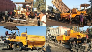 paver machine wmm road working video paver wm6 model [upl. by Odnama]