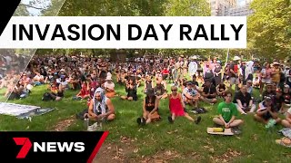 Hundreds expected to march at Sydney Invasion Day rally  7 News Australia [upl. by Gilburt]