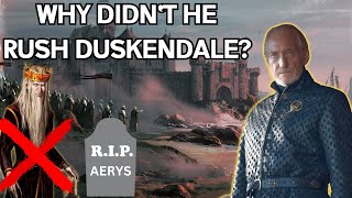 Why did Tywin Lannister not rush Duskendale ASOIAF Theories [upl. by Alysa]