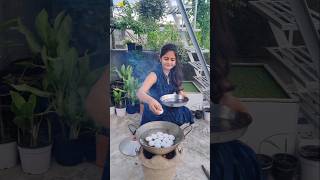 এত গুলো ডিম দিয়ে কী বানালাম 😯♥️ trending minivlog food recipe viralvideo shorts dimerdevil [upl. by Kinnon94]