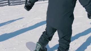 Union Force Snowboard Binding 2021 Shops First Try [upl. by Erbes694]