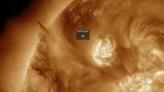 A solar tornado observed by the NASA satellite SDO [upl. by Nodnas]