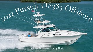 2022 Pursuit OS 385 Offshore Express Fishing Boat Jacksonville Florida [upl. by Anilam]