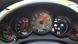 Porsche Cayenne S Hybrid Top Speed [upl. by Waldner]