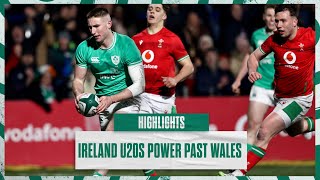 Highlights Ireland U20s Six Try Win Against Wales [upl. by Archambault]