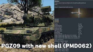 War Thunder Seek and Destroy dev server PGZ09 with new Ahead shell [upl. by Natsrik]