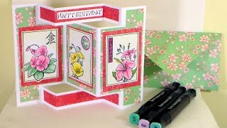 Tri Shutter Card Tutorial  Stamp School [upl. by Orji]