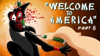 Scottish Ninjas Welcome To America Pt8 Violent Action Comedy Cartoon [upl. by Ennovy]