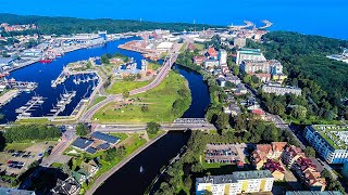 Kołobrzeg Starówka Plaża Port [upl. by Alcinia936]