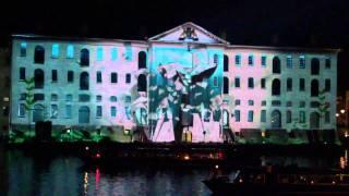 3D Building Projection  Opening Scheepvaartmuseum  Dutch National Maritime Museum [upl. by Hilaire]