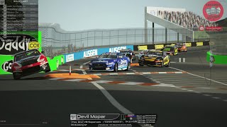 2023 10 28 rfactor 2 mod FVR Supercars 2023 Gold Coast Race 1 [upl. by Rosenzweig]