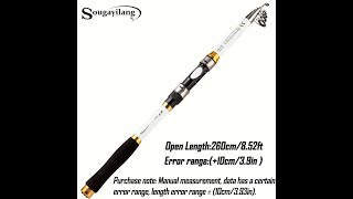 Sougayilang Telescopic Fishing Rod [upl. by Yadroc]